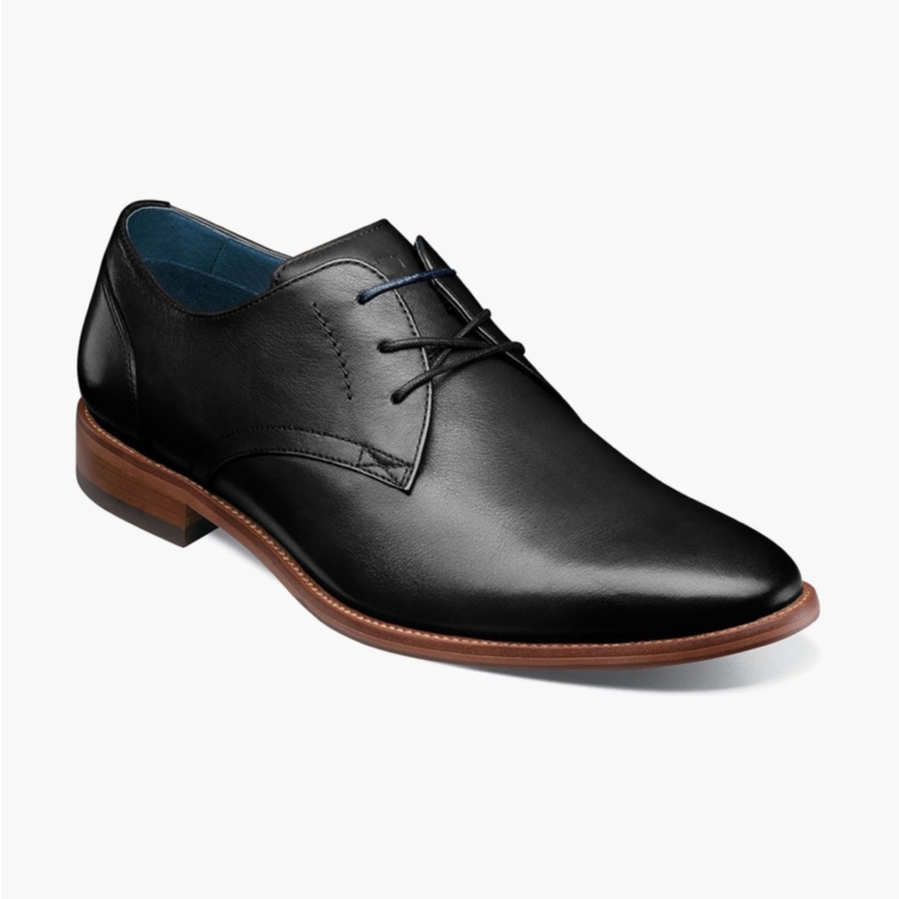 Florsheim NWT Flex plain toe Oxford lace up black dress shoes 11